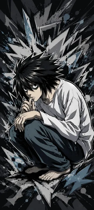 L, The Hidden Detective phone wallpaper