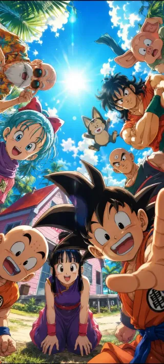 Summer Days at Kame House phone wallpaper