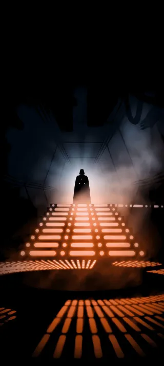 Darth Vader silhouette phone wallpaper