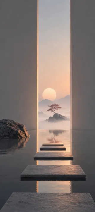 Gateway to Stillness phone wallpaper