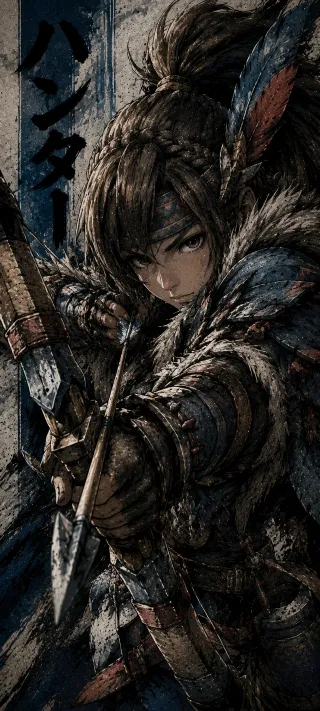 Hunter's Quiet Aim phone wallpaper