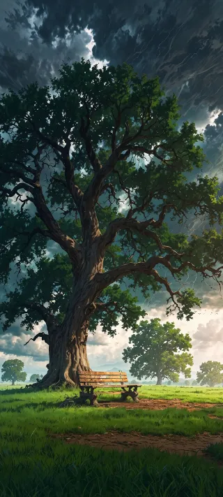 The Ancient Oak phone wallpaper