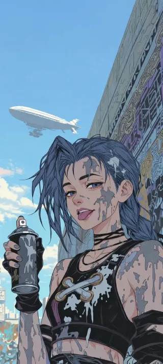 Graffiti Artist Jinx phone wallpaper
