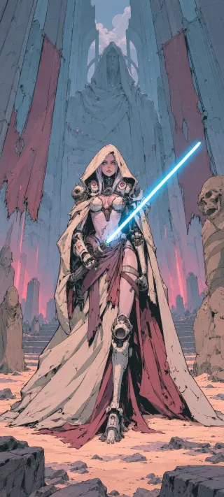 The Cybernetic Knight phone wallpaper