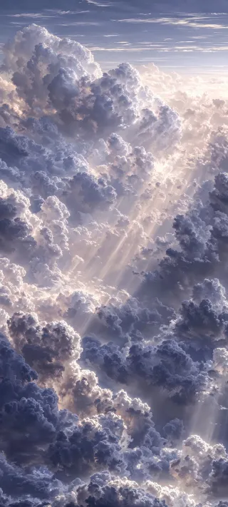 Heavenly Sunbeams phone wallpaper