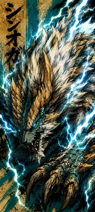 ​Claws of the Electric Apex phone wallpaper